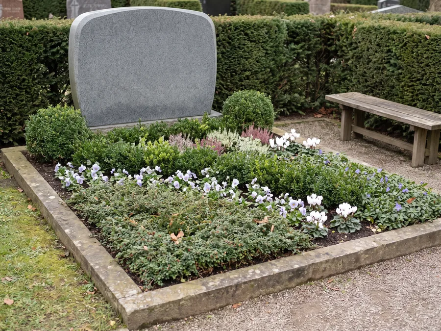 Breites gepflegtes Familiengrab